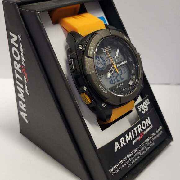 NEW IN BOX ARMITRON PRO SPORT WATER RESISTANT WATCH - Picture 2 of 4